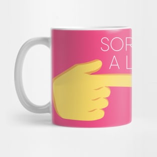 Sorry, I'm a little shy, index fingers touching nervous emoticon Mug